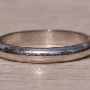 Signed Bailey Banks & Biddle Platinum Wedding Band - image 1